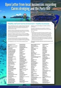 Open letter FNQ business dredging and ports bill 750